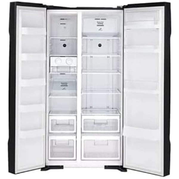 Hitachi Refrigerator Side By Side 700 L, Black - RS700PUK0GBK