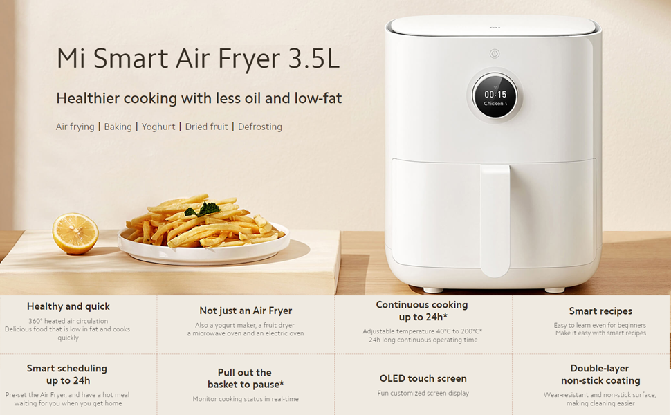 Xiaomi BHR4857HK | Mi Smart Air Fryer 3.5L 