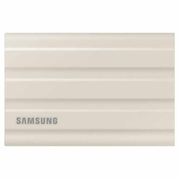 Samsung T7 Shield 2TB, Portable SSD, UP-to 1050MB/s, USB 3.2 Gen2, Beige – MU-PE2T0R/WW