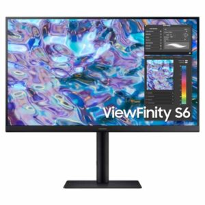 Samsung 27″ Viewfinity S6 QHD Ergonomic Borderless Flat Monitor - LS27B610EQMXUE