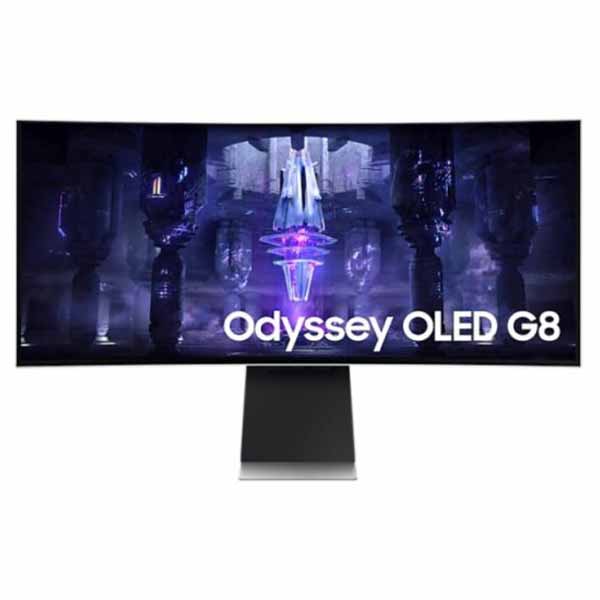 Samsung 34″ Odyssey OLED G8 1000R 2K Smart Gaming Monitor 0.1MS-175HZ - LS34BG850SMXUE