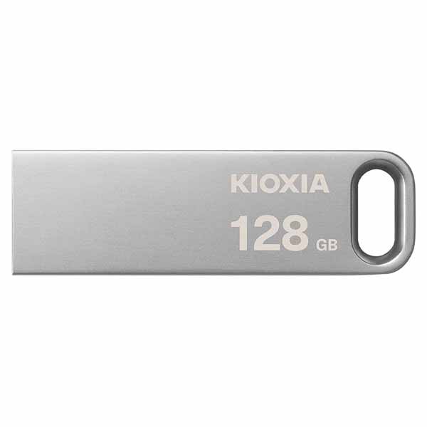 KIOXIA Trans Memory U366 USB Flash Drive 128GB 3.0 USB File Transfer on PC/MAC, Metal - LU366S128GG4