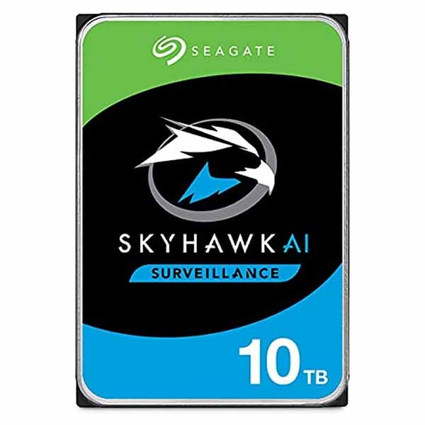 Seagate Skyhawk AI 10TB Video Internal Hard Drive HDD, 3.5 Inch SATA 6Gb/s - ST10000VE001