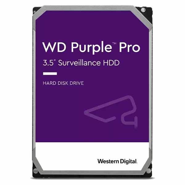 Western Digital 8TB WD Purple Pro Surveillance Internal Hard Drive, SATA 6 Gb/s, 256 MB Cache, 3.5" - WD8001PURP
