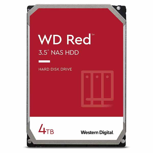 WD Red interne NAS-Festplatte 4TB (3,5 Zoll, NAS Festplatte, 5400 U/min, SATA 6 Gbit/s, NASware-Technologie, 256 MB Cache) - WD40EFAX
