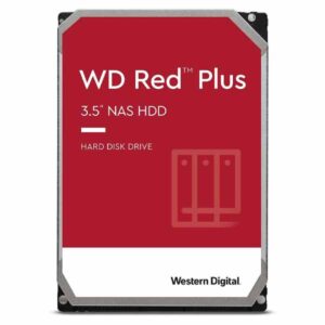 Western Digital 14TB WD Red Plus NAS Internal Hard Drive, 7200 RPM, SATA 6 GB/s, CMR, 512 MB Cache, 3.5" - WD140EFGX
