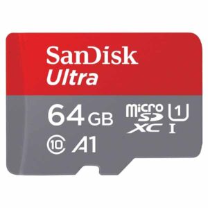 SanDisk 64GB Ultra UHS I MicroSD Card 140MB/s - SDSQUAB-064G-GN6MN