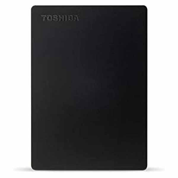 Toshiba Canvio Slim 1TB Portable External Hard Disk Drive, Black - HDTD310XK3DA