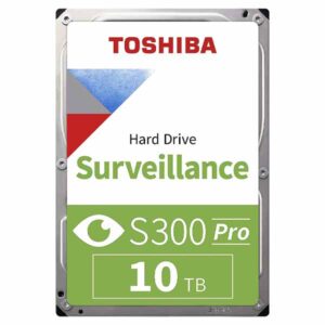 Toshiba 10TB S300 Surveillance HDD, 3.5' SATA Internal Hard Drive - HDWT31AUZSVA