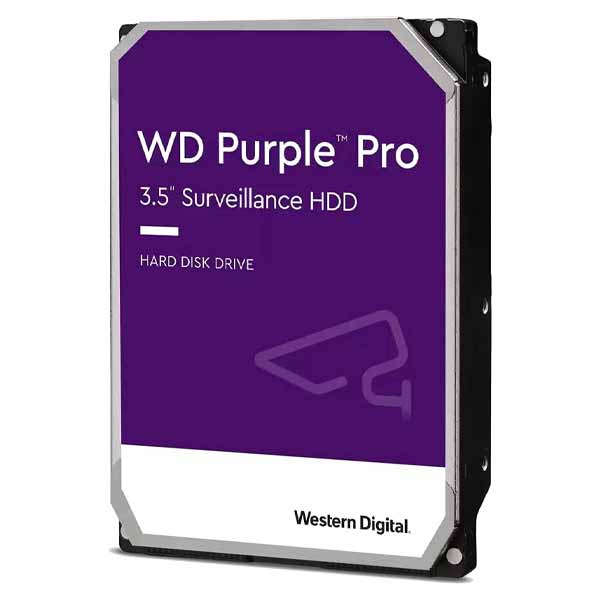Western Digital 8TB WD Purple Pro Surveillance Internal Hard Drive, SATA 6 Gb/s, 256 MB Cache, 3.5" - WD8001PURP