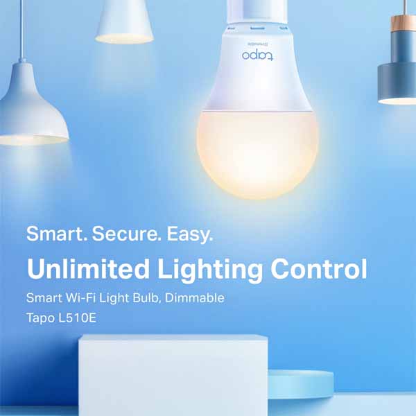 TP-Link Smart Wi-Fi Light Bulb, Dimmable - TAPO L510E