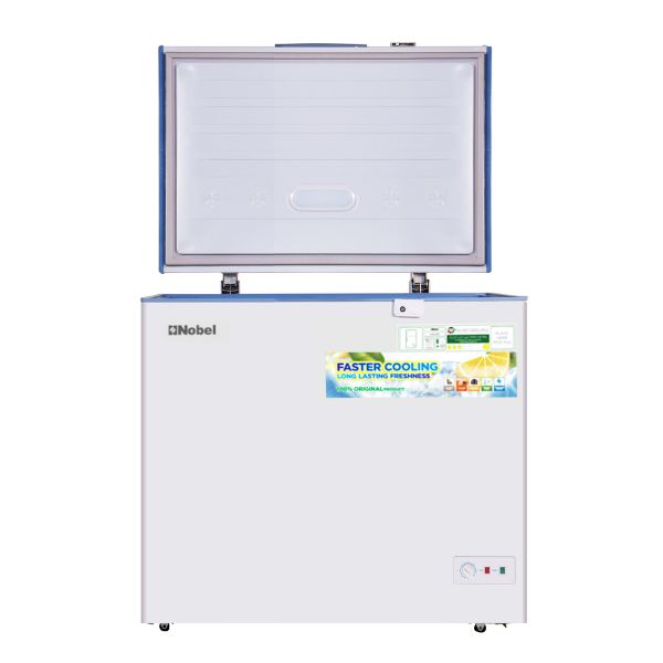 Nobel Chest Freezer 141 L (Net) with Recessed Handle, White - NCF170N