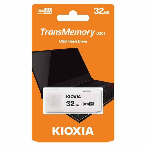 Kioxia 32GB Trans Memory U301 USB3.0 White - LU301W032GG4