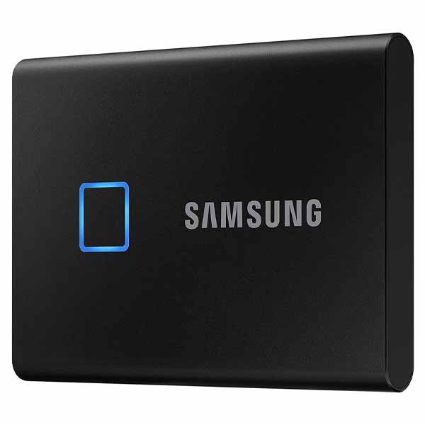 Samsung Portable SSD T7 TOUCH USB 3.2 With Fingerprint And Password Security, 1TB, Black - MU-PC1T0K/WW