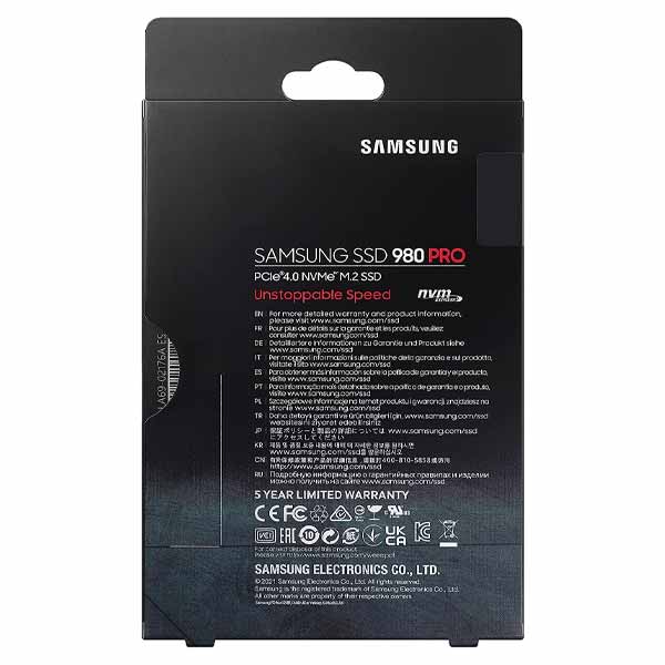 Samsung 500 GB 980 PRO NVMe M2 SSD - MZ V8P500BW