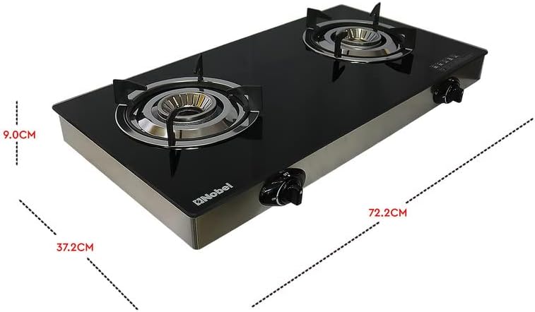 Nobel NGT2111 | Gas Stove Glass Brass