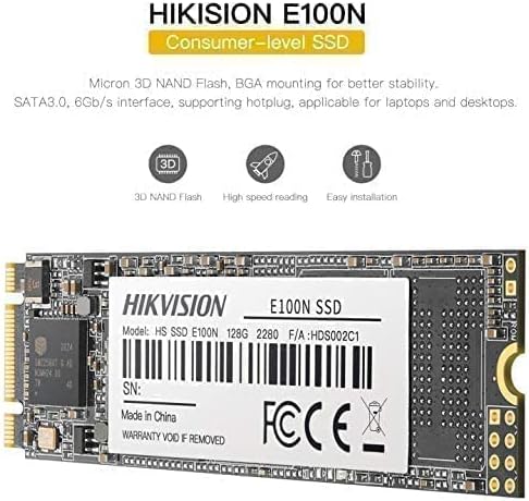 Hikvision M2 128GB SSD NVMe - HS-SSD-E100N-128G-2280