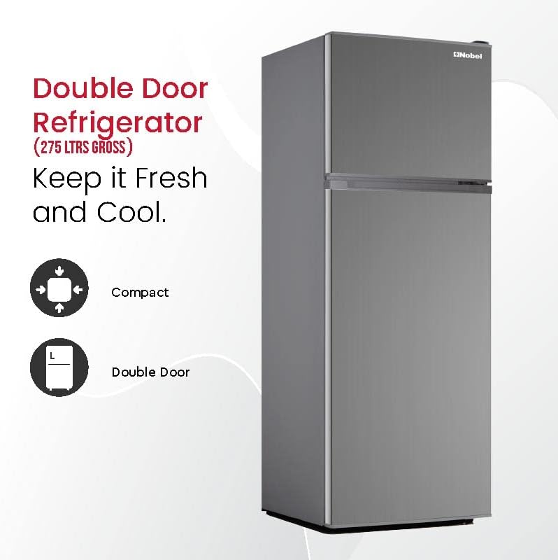 Nobel NR300SI | Double Door Refrigerator