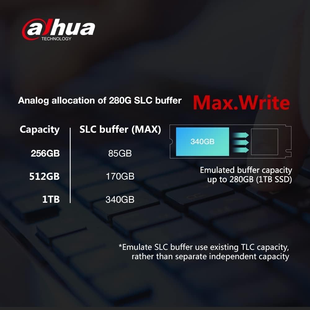 Dahua 256GB NVMe PCIe Gen 3.0x4 3D NAND SSD With Heatsink Upto 2000MB/s - DHI-SSD-E900N256G