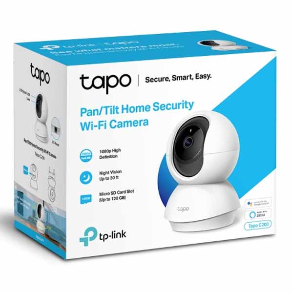 TP-Link Pan/Tilt Home Security Wi-Fi Camera - TAPO C200