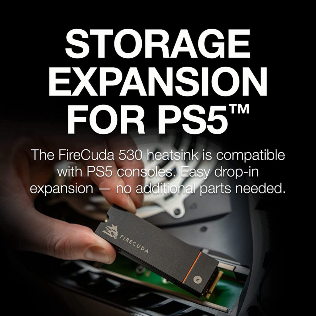 Seagate FireCuda 530, 1TB, Internal Solid-State Drive, M2 PCIe Gen4 ×4 NVMe 1.4 - ZP1000GM3A023