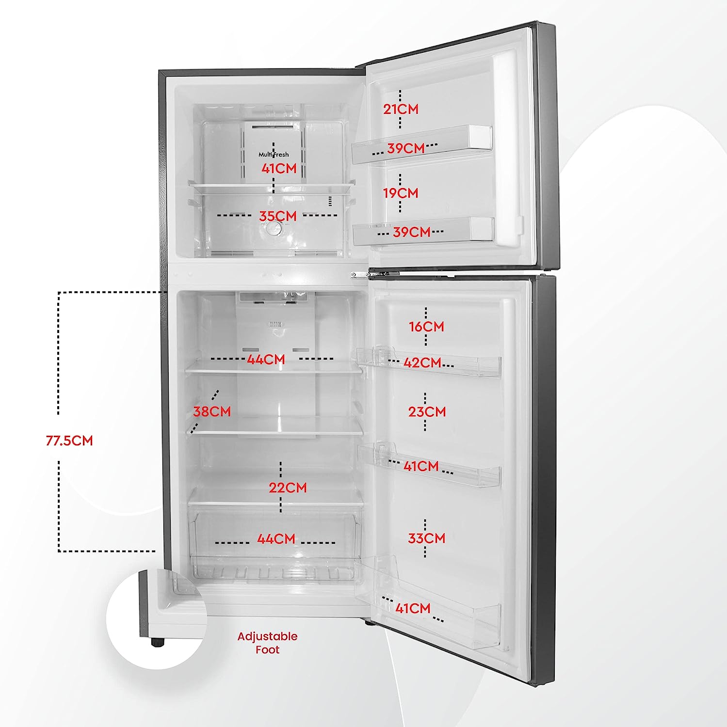 Nobel NR280NF | Double Door Refrigerators 