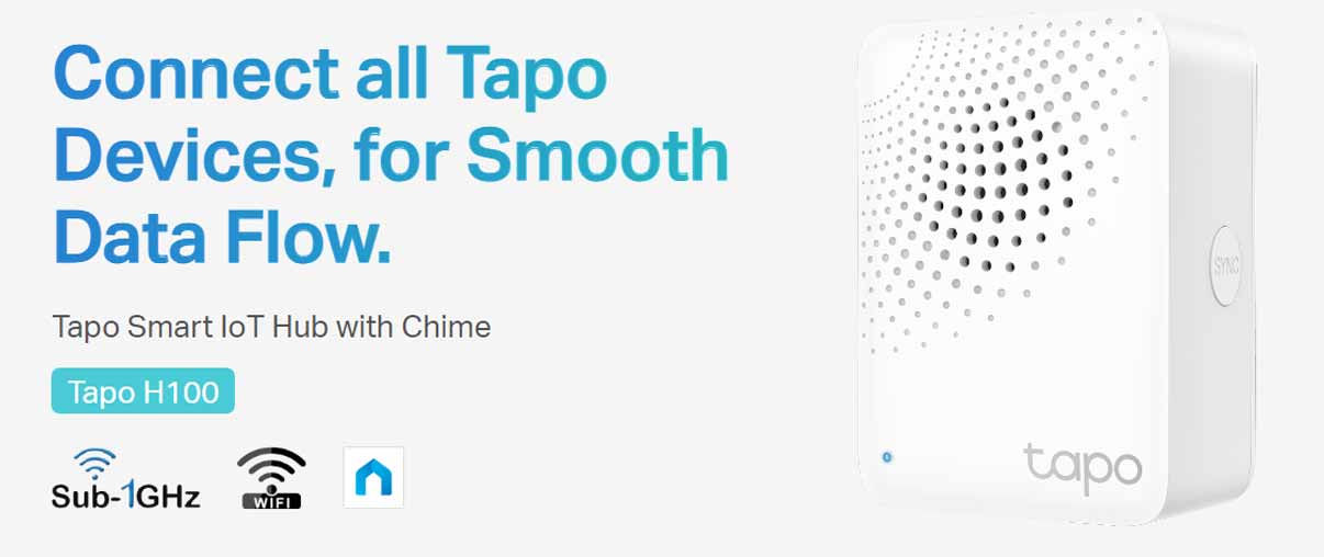 TP-Link Tapo Smart IoT Hub with Chime - TAPO H100