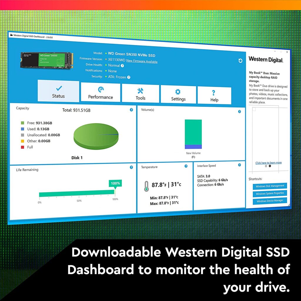 Western Digital 240GB WD Green SN350 NVMe Internal SSD Solid State Drive - WDS240G2G0C