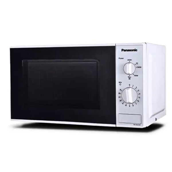 Panasonic 20Liter Solo Microwave Oven and Mechanical Knob Control, White - NN-SM255W