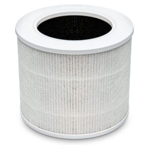 LEVOIT Air Purifier Replacement Filter 3-in-1 HEPA, High-Efficiency Activated Carbon, White - LRF-C161-WUS