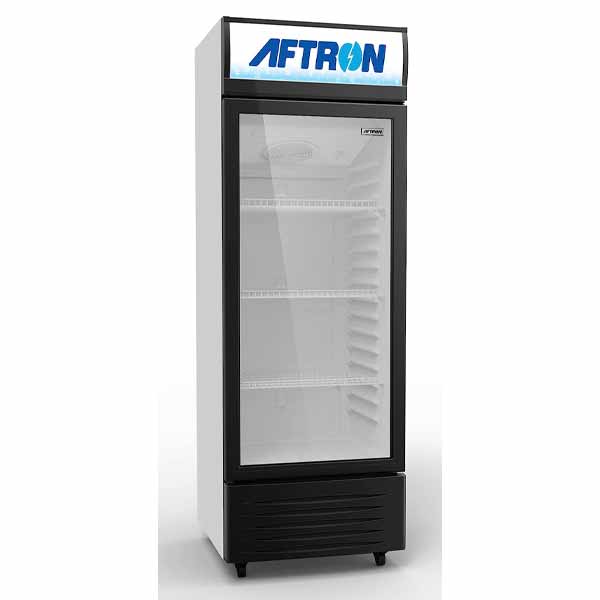 Aftron Glass Double Door Chiller, 300 Liter Capacity - AFSC300F