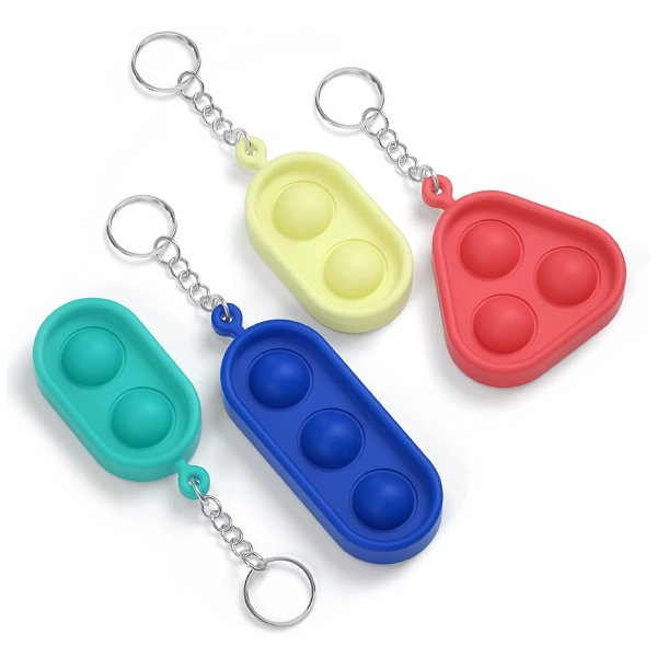 Kidzabi Push Pop Bubble Fidget Toy Keychain - LCGJ22009