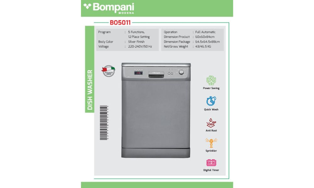 Bompani BO5011 | FreeStanding DishWasher