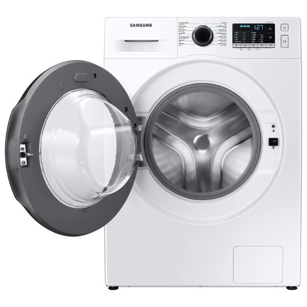 Samsung 9Kg Front Load Washing Machine With Eco Bubble, Hygiene Steam, And Digital Inverter Technology, White - WW90TA046AE/GU