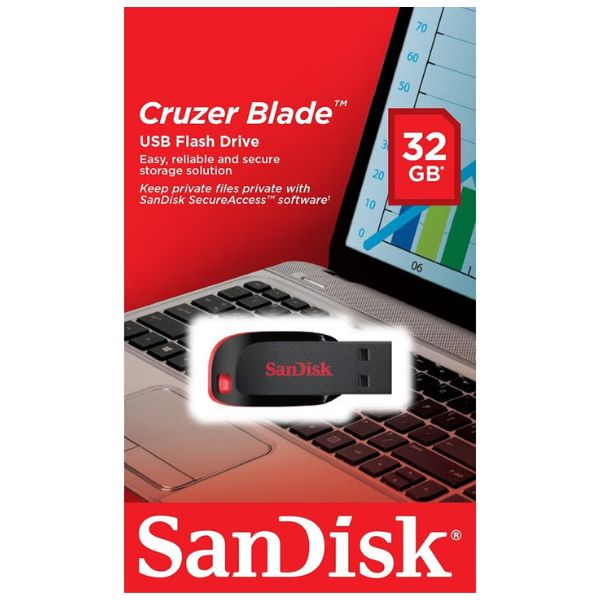 Sandisk Cruzer Blade USB Flash Drive 32.0 GB - SDCZ50-032G-B35