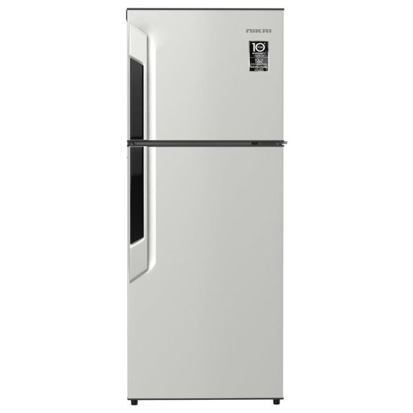 Nikai 500L Double Door Refrigerator, NO FROST Top Mount Fridge, R600A Power Saving, CFC Free, Best for Home & Office, St Steel Finish, Made In India - NRF500FSS