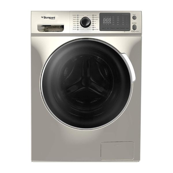 Bompani Free Standing Washer Cum Dryer, 8Kg Wash & 6Kg Drying, 1600 Rpm, Inverter Motor, Stainless Steel - BO5283BI8500SS