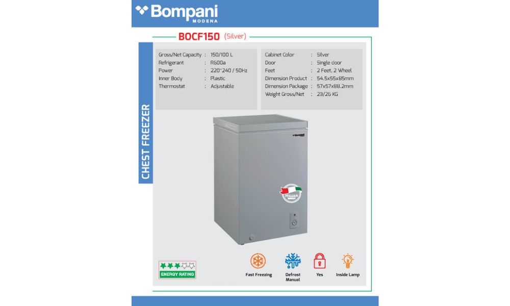 Bompani BOCF150  | chest freezer
