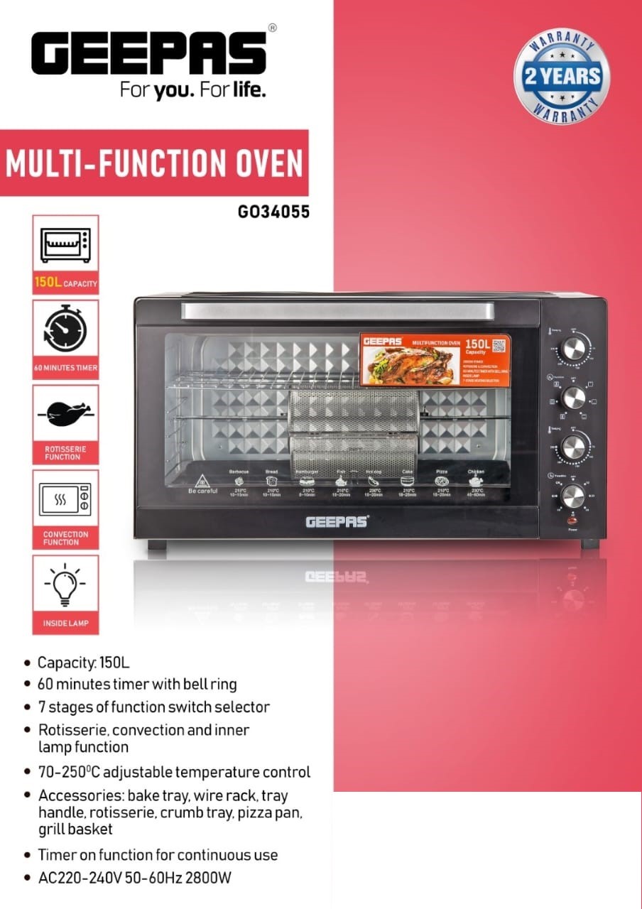 Geepas GO34055 | multifunction oven
