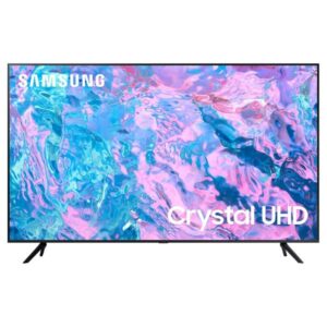 Samsung Smart TV, Crystal UHD 4K, CU7000, 55 Inch, 2023, Crystal Processor 4K, Pure Color, Smart Hub, Black - UA55CU7000UXZN