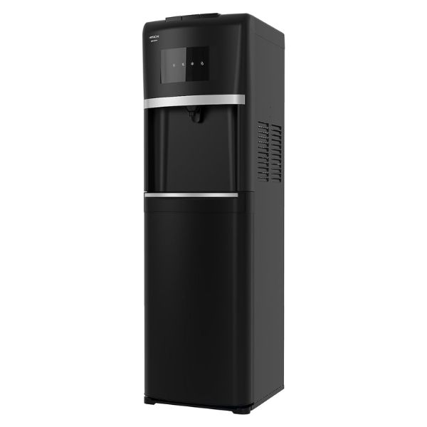 Hitachi Water Dispenser, Bottom Loading, Hot Cold and Ambient Temperature, Japanese Quality Floor Standing Water Cooler, Child Safety lock, Best for Home, Office-Pantry, Black - HWD-B30000
