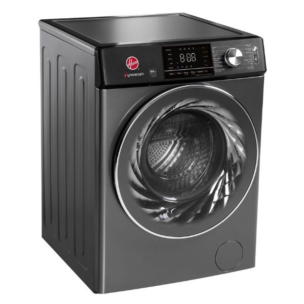 Hoover 10Kg/6Kg Front Load Washer andf Dryer, Direct Driver Inverter Motor with Intelligence-Dosing (I-DOS), 1400 Rpm, Silver - HWD-S10614ID-S