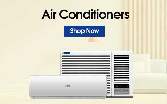 Modern wall-mounted air conditioner.