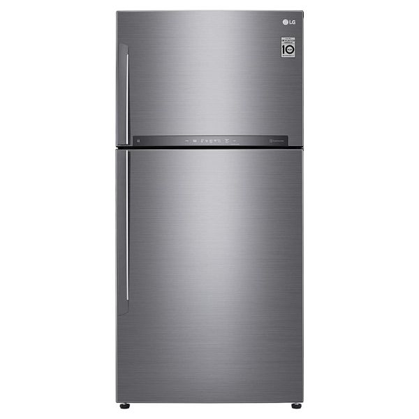 LG Top Mount Refrigerator, Linear Cooling, Smart Inverter Compressor, Platinum Silver - GRH832HLHL