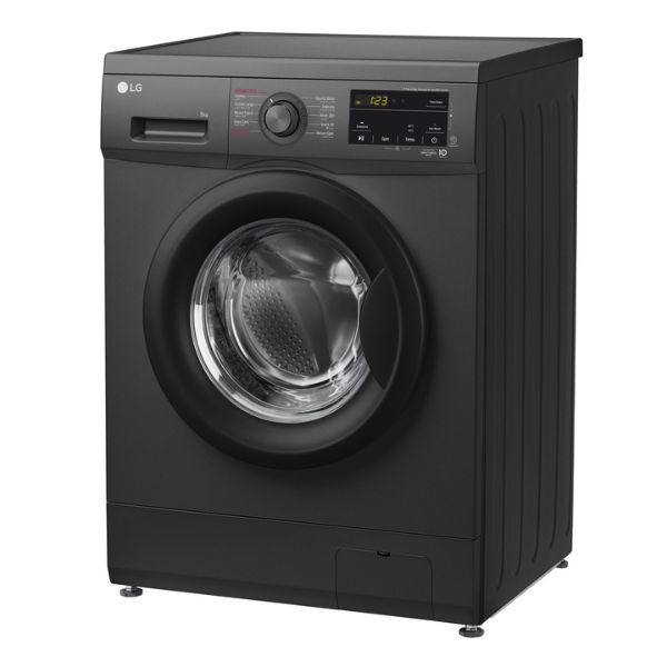 LG Front Load Washing Machine, 9 kg, 1400 RPM, Middle Black, F4J3VYL6J