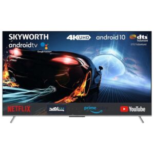 Skyworth 86 Inch TV 4K UHD Smart Android 10.0 With Smart Google Assistant Chromecast Built In Smart LED Slim Design, Black - 86SUC9500