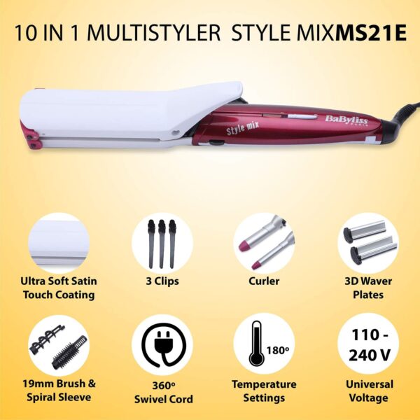 BaByliss 10-in-1 Multi Purpose Hair Styler - MS21SDE