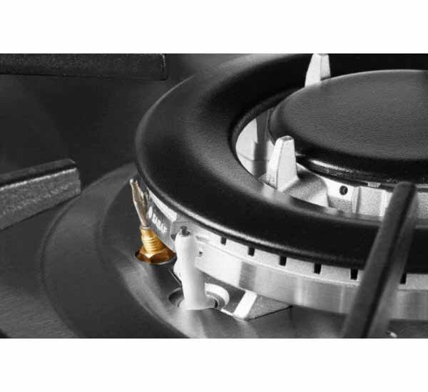 Toshiba 60X60, 4 Burner Gas Cooking Range Stailess Steel, Top and Front + Grey Silver Side - TBA-24BMG4G089