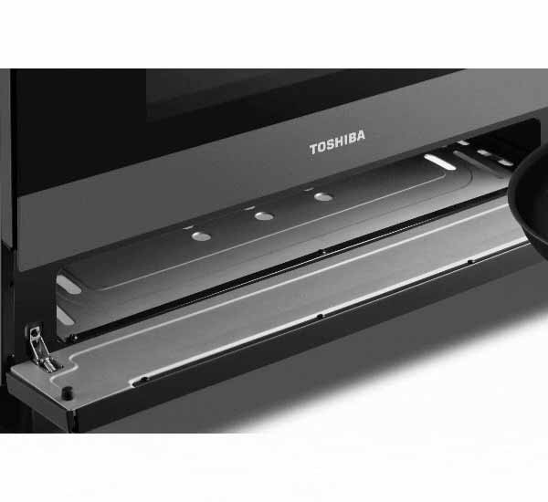 Toshiba 60X60, 4 Burner Gas Cooking Range Stailess Steel, Top and Front + Grey Silver Side - TBA-24BMG4G089