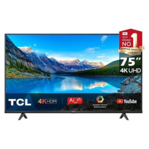 TCL 75 Inch 4K ULTRA HD Smart TV, Google TV with Hands Free Voice Control, Dolby Audio, HDR 10, Game Master, Dynamic Color Enhancement, DTS HD, Google TV Android, Black - 75P636